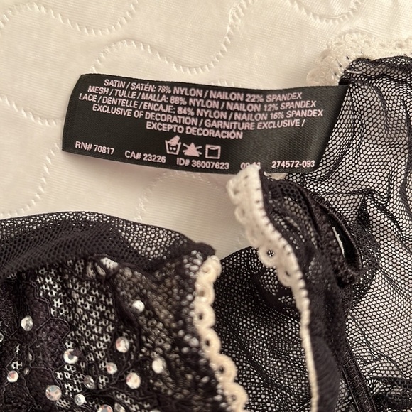 Victoria’s Secret Sexy Little Things satin mesh lace and rhinestone panty - Picture 8 of 9